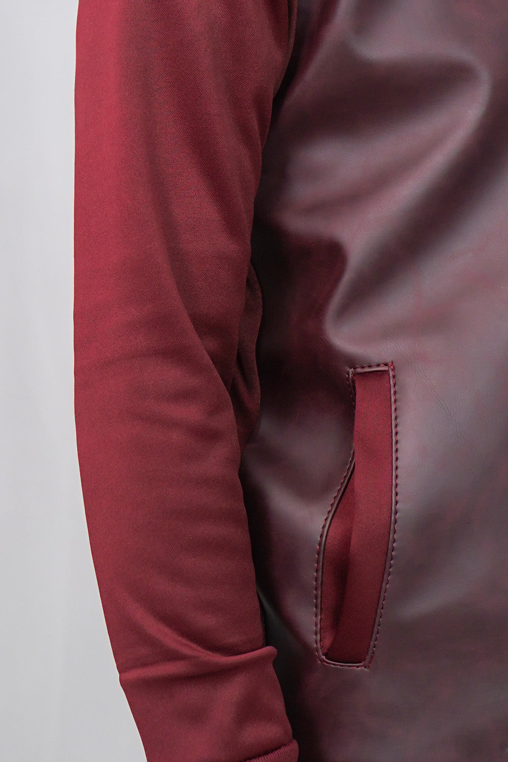 Leather Jack - Maroon