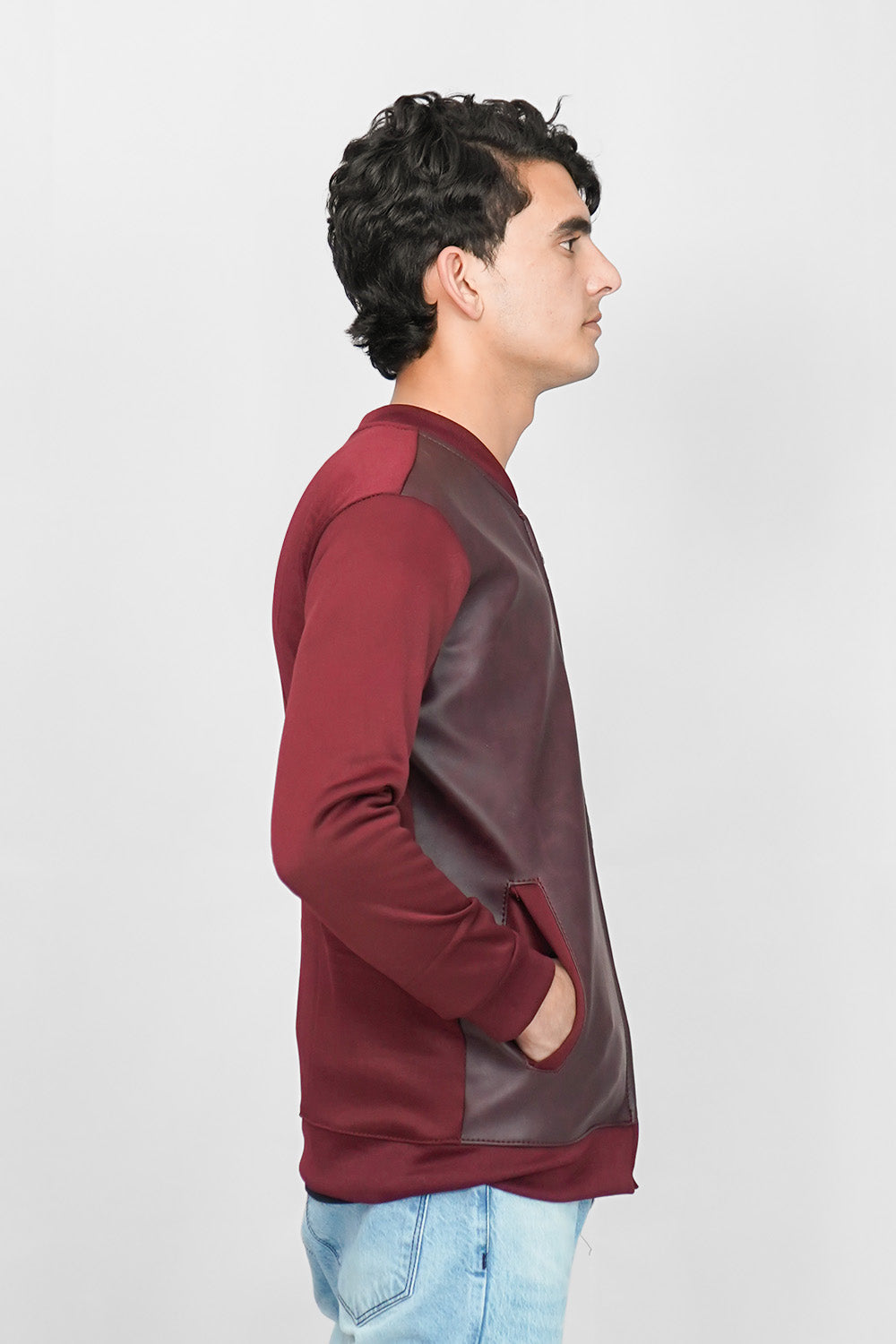 Leather Jack - Maroon