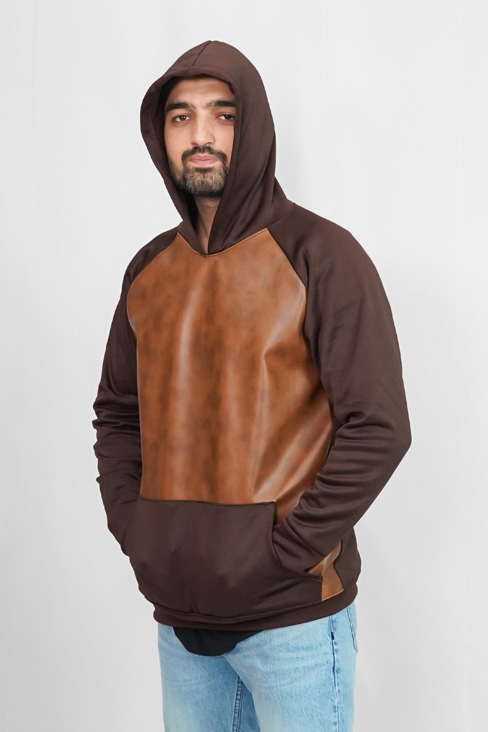 Leather Hood - Brown