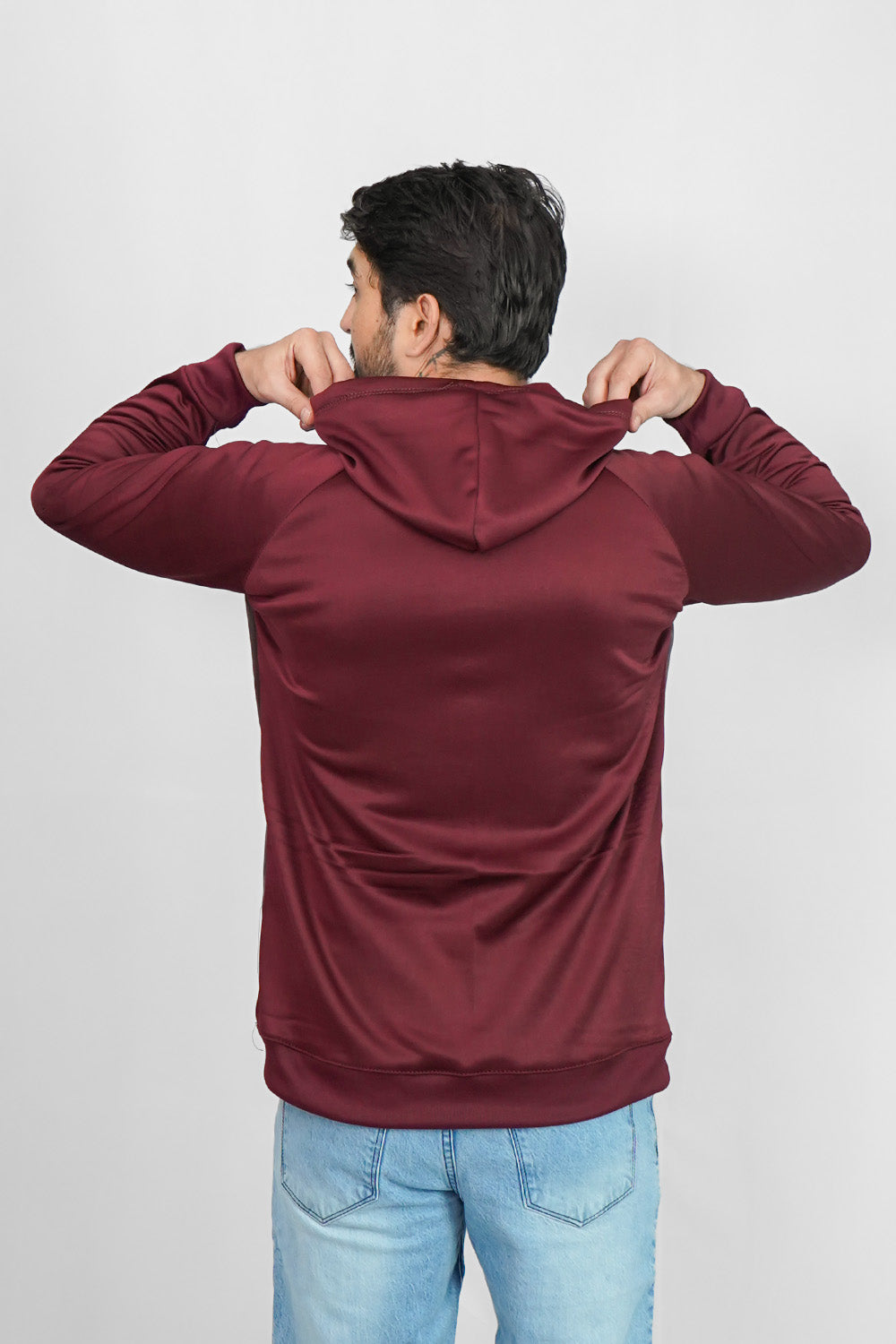 Leather Hood - Maroon