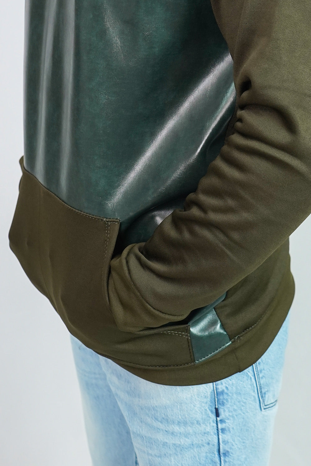 Leather Hood - Green