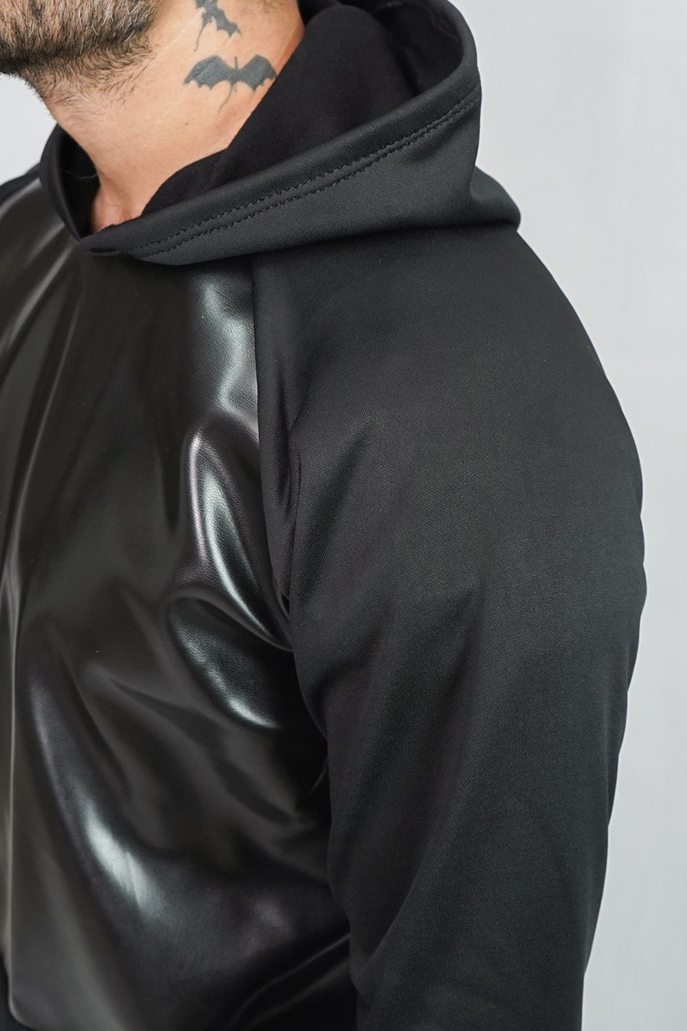 Leather Hood - Black