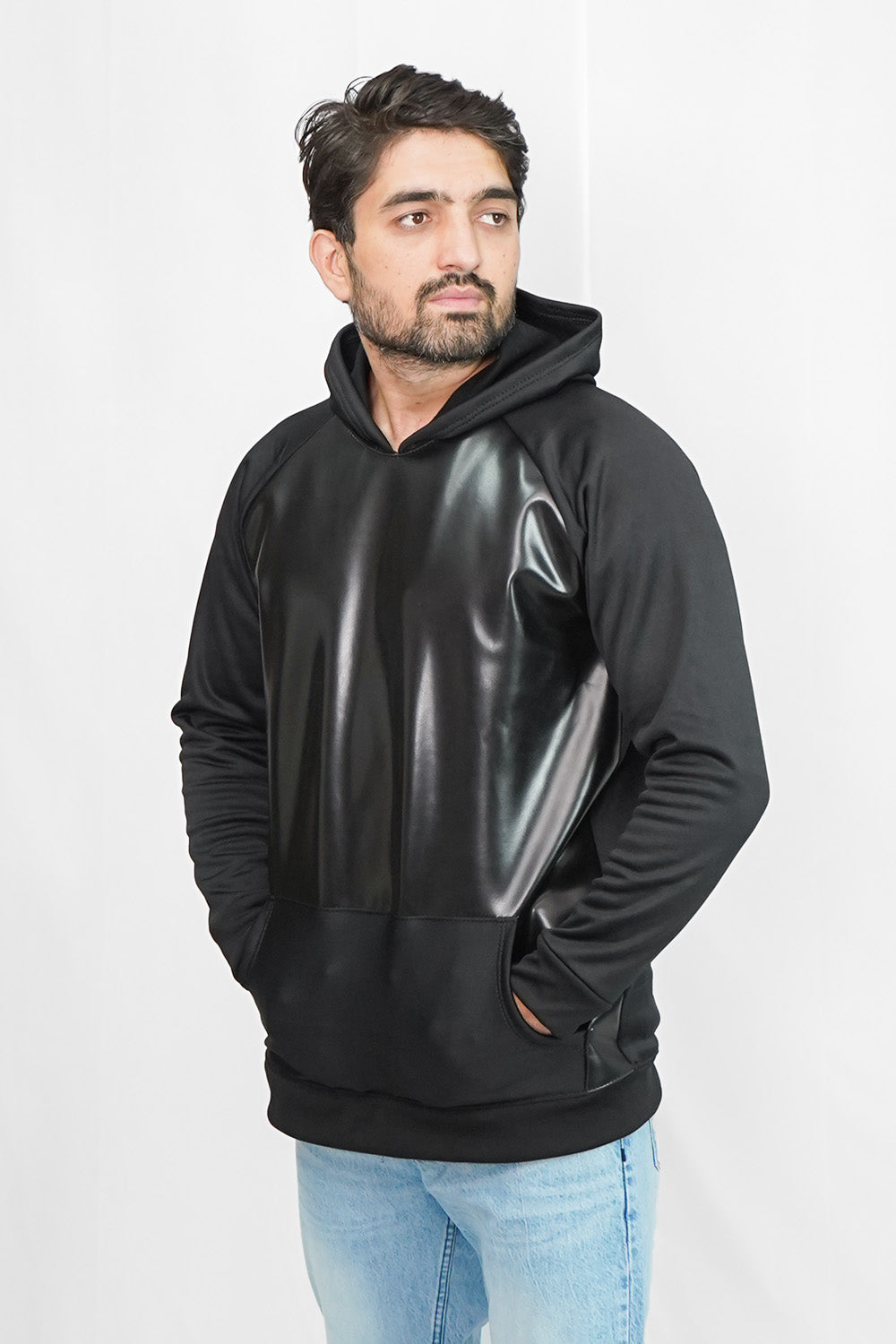 Leather Hood - Black