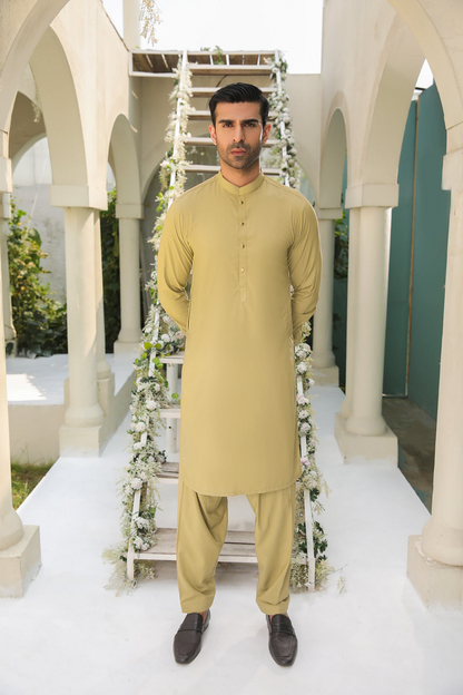 Premium Summer Unstitched Camel Brown