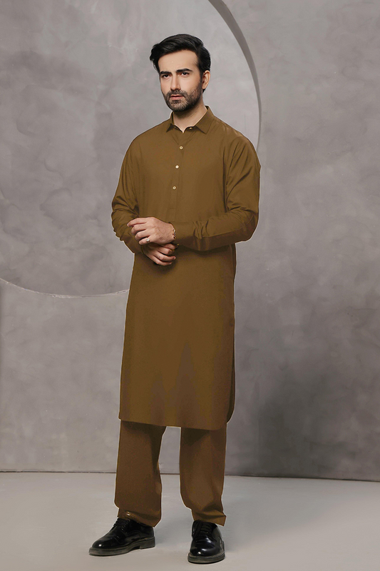 Premium Summer Unstitched Dark Brown